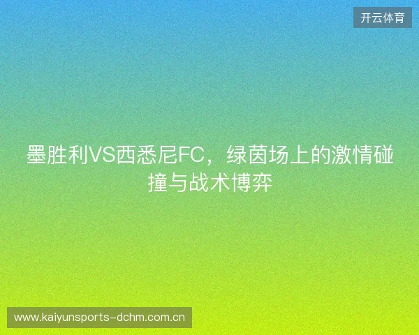 墨胜利VS西悉尼FC，绿茵场上的激情碰撞与战术博弈